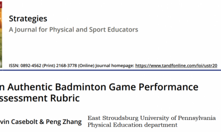 Badminton Science: een badminton rubric voor LO leerkrachten en trainers